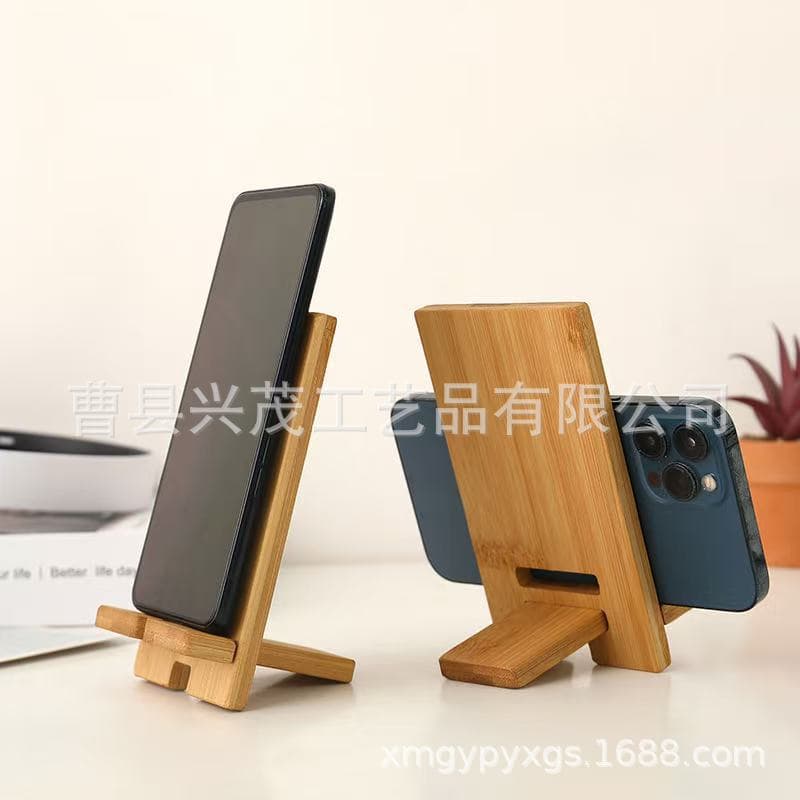 Cross-border Special Wooden Phone Stand Multi-purpose Tablet Phone Wooden Stand Office Bamboo Wood Phone Stand