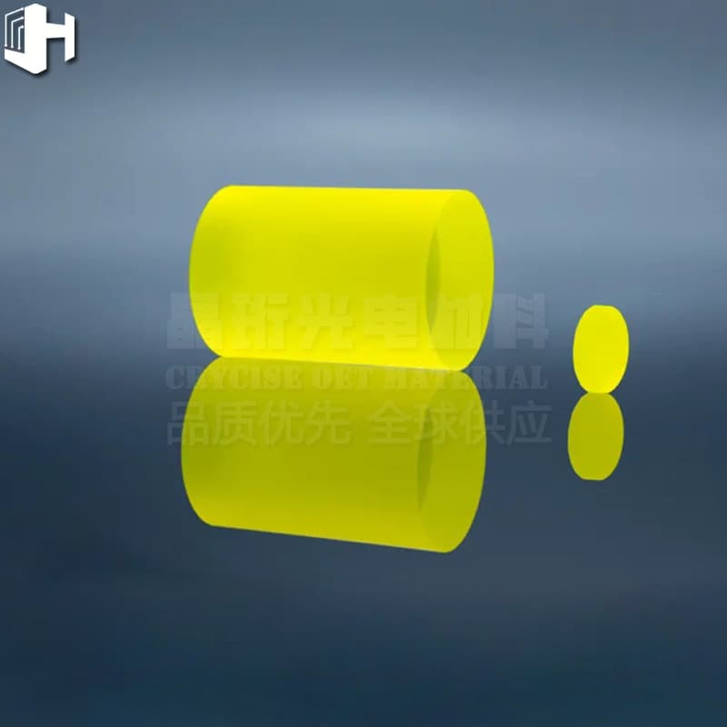 Cerium-doped yttrium aluminum garnet Ce:YAG crystal laser monocrystalline substrate wafer scintillation for university research