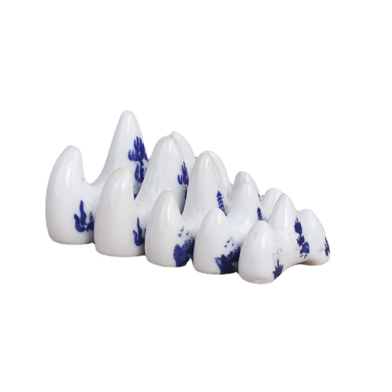 Biyoumi Jingdezhen Mountain-Shaped Ceramic Pen Rest Large, Medium, Small Dragon-Shaped Pen Rest Pen Holder for Chinese Painting Calligraphy Supplies