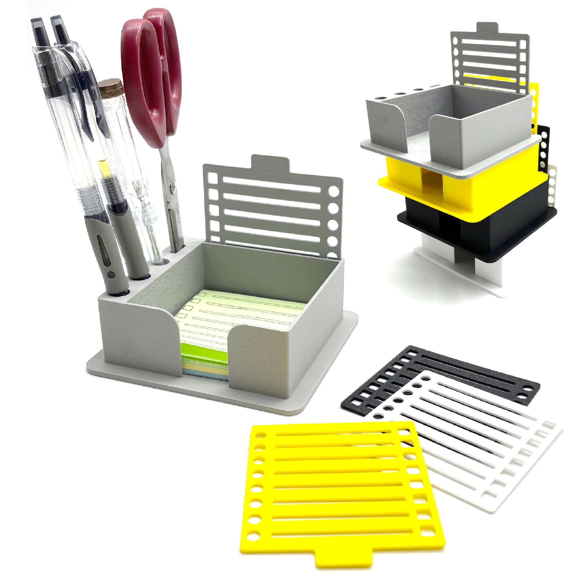 Cross-border Amazon New Product Post-It Note Template Pen Holder Sticky Note Template Storage Box