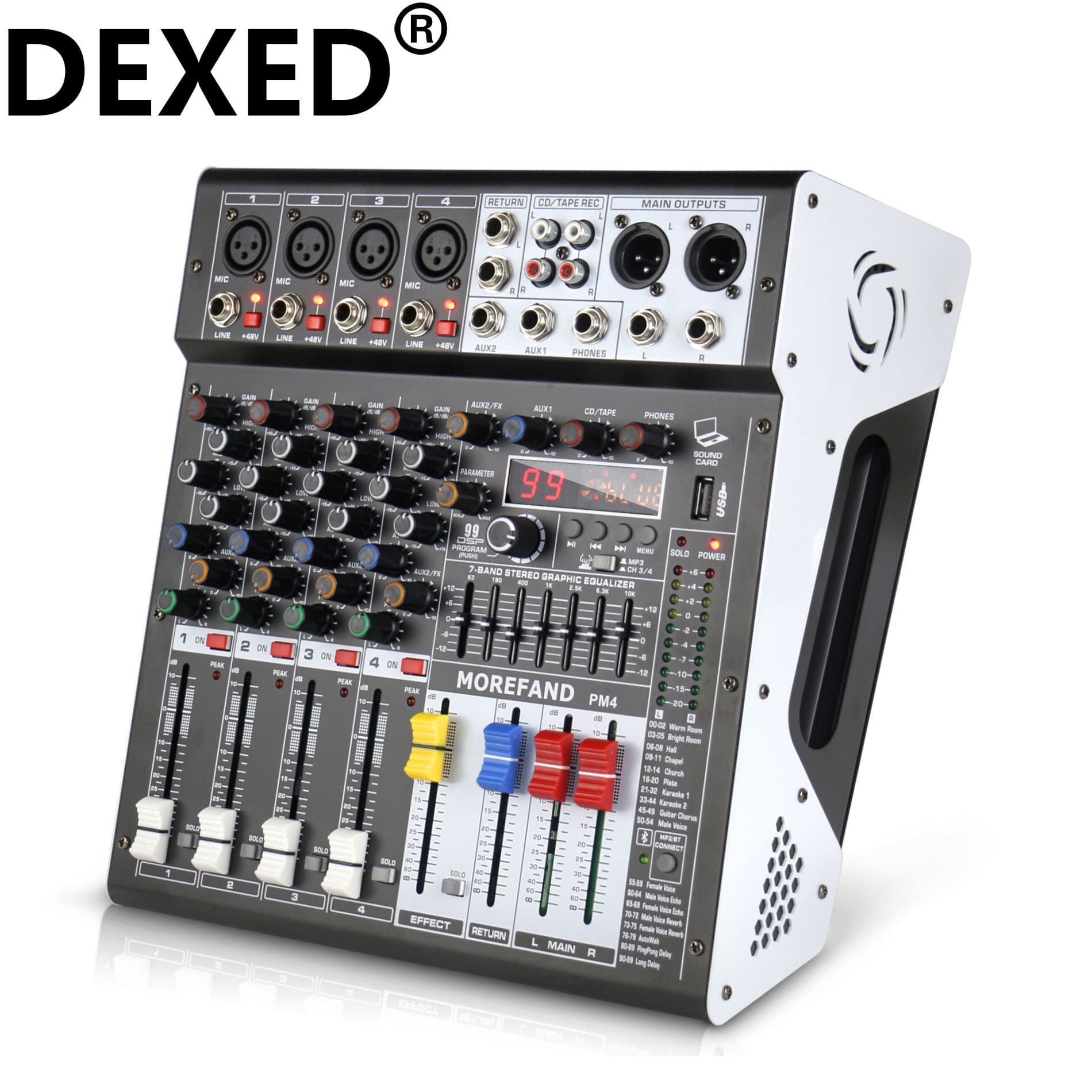 Cross-border Custom Mixer Amplifier All-in-One DJ Mixer Stage Sound Bar Wedding Digital Mixing Console