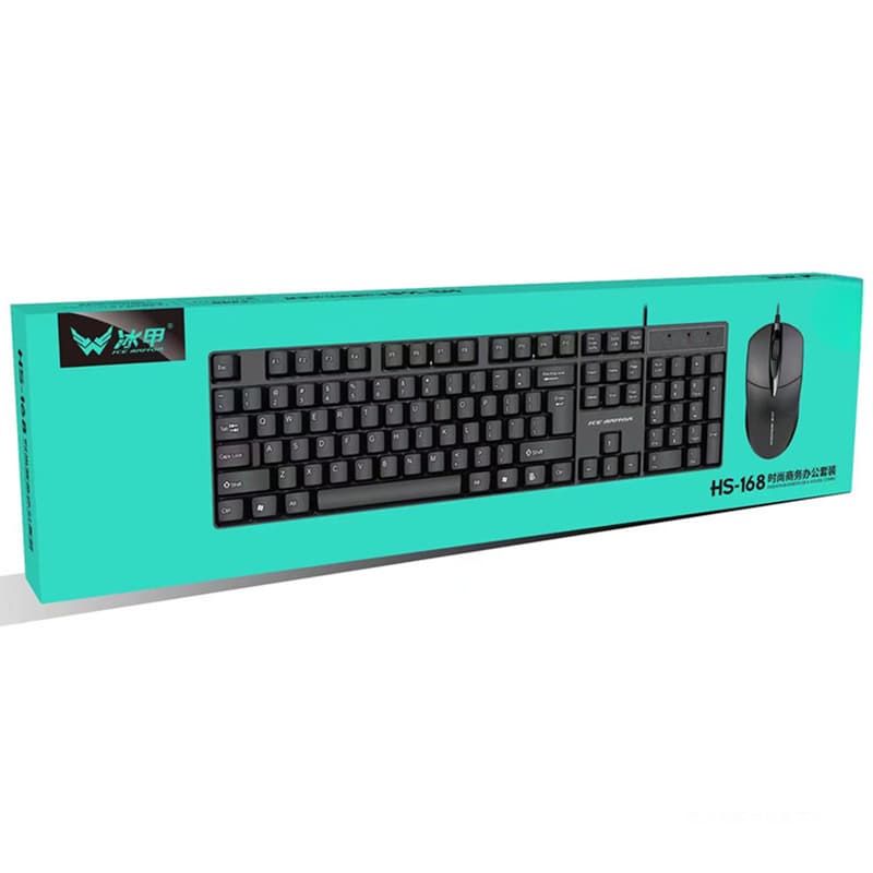 HS168 Keyboard and Mouse Set USB Wired Keyboard for Daily Home Office Computer Gaming Keyboard and Mouse Wholesale Special Price