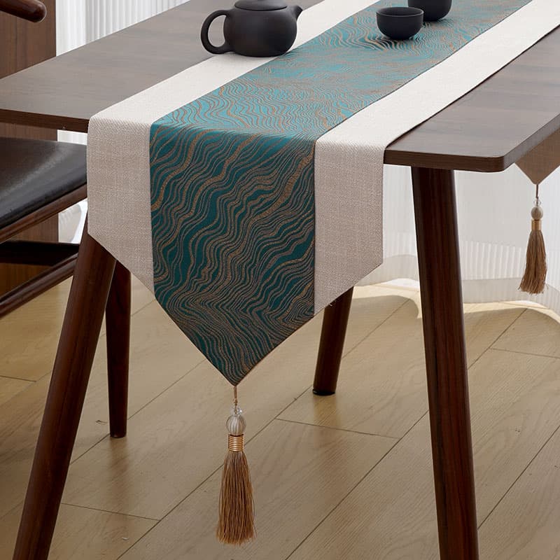 Luxury Modern Table Runner for Coffee Table, Dining Table, Bed Flag, Bed End, New Year Tea Table Mat, Tea Table Cloth
