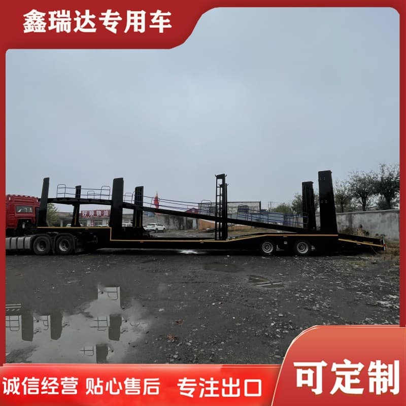 Manufacturer Supply 17-Meter Car Carrier Eight-Car Semi-Trailer, Export Frame-Type Cage Car Export