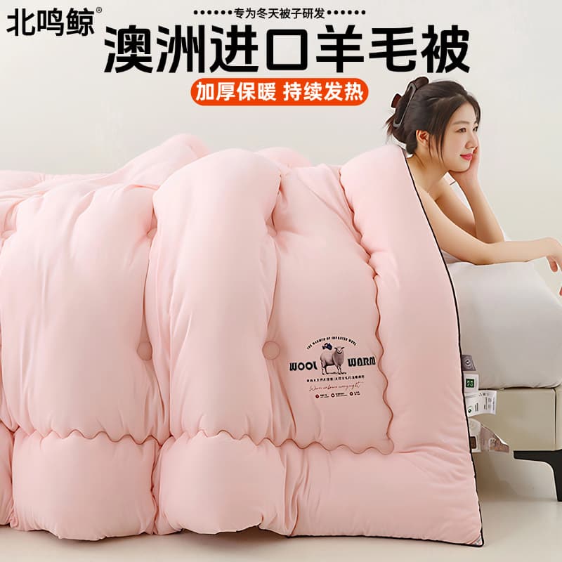 Australian Wool Quilt Winter Cotton Quilt Thickened Warm Winter/Autumn Quilt AC Single Student Duvet Cross-border E-commerce