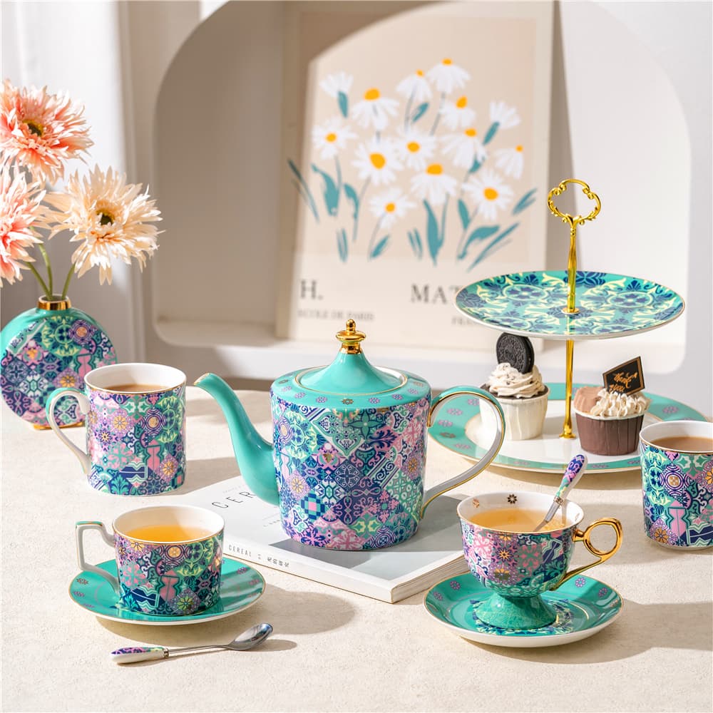 Moroccan-style Didge Garden bone china mugs, coffee cups, ceramic water cups, couple mug gift sets
