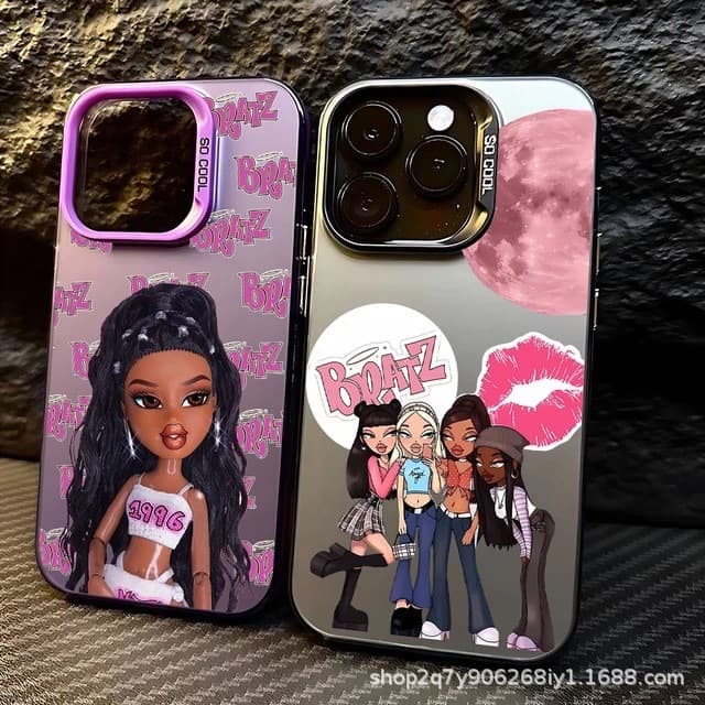 European and American Girls for Apple 15 Color Silver iPhone 14 Pro Creative 13/11 Pro Max Matte 16 Protective Cover