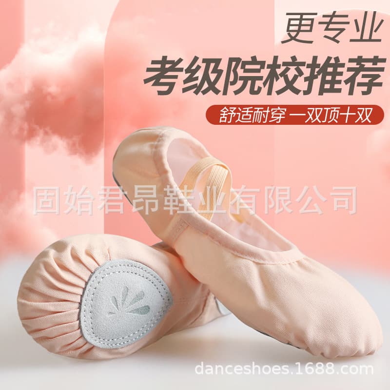 Ballet Dance Shoes Wrap-Foot Canvas Adult Yoga Soft-Sole Cat Paw Practice Dance Shoes Wholesale