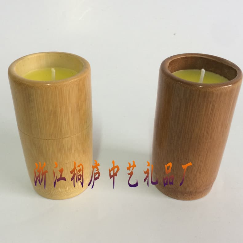 Bamboo Tube Mosquito Repellent Candle Moso Bamboo Candle Scented Candle Cross-border