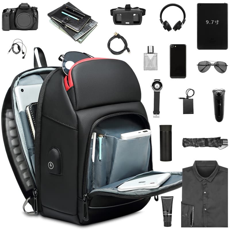 Amazon Hot Selling Men's Chest Bag Fashion Crossbody Multi-functional Shoulder Bag Casual Waterproof iPad Chest Bag