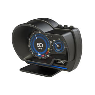 P6/A500 Car OBD Multifunction LCD Instrument Modification Heads-Up Display Tester RPM Water Temperature Turbo