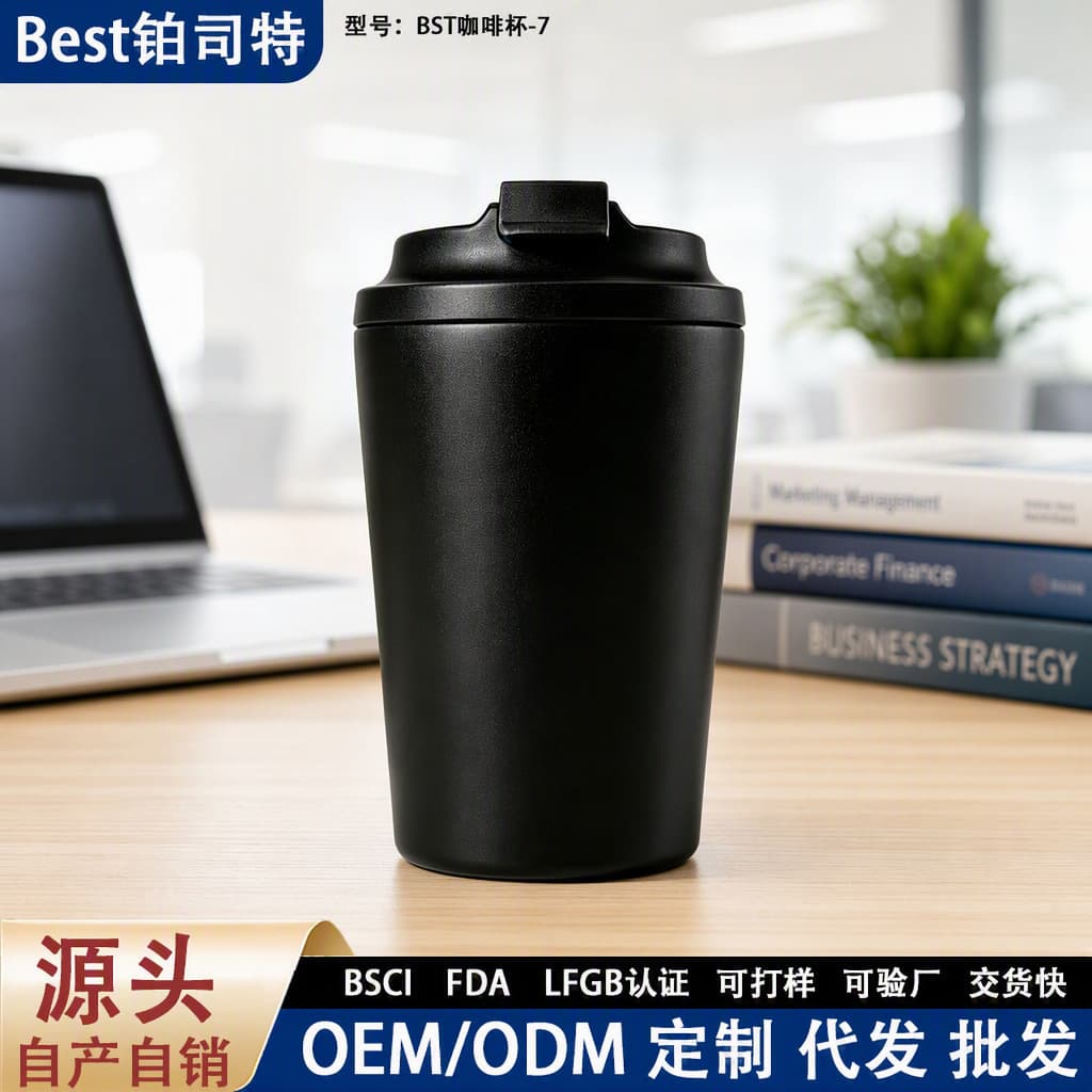 Insulated Cup 304 Stainless Steel Coffee Mug 12oz Vacuum Car Cup Portable Sports Outdoor Cup Wholesale