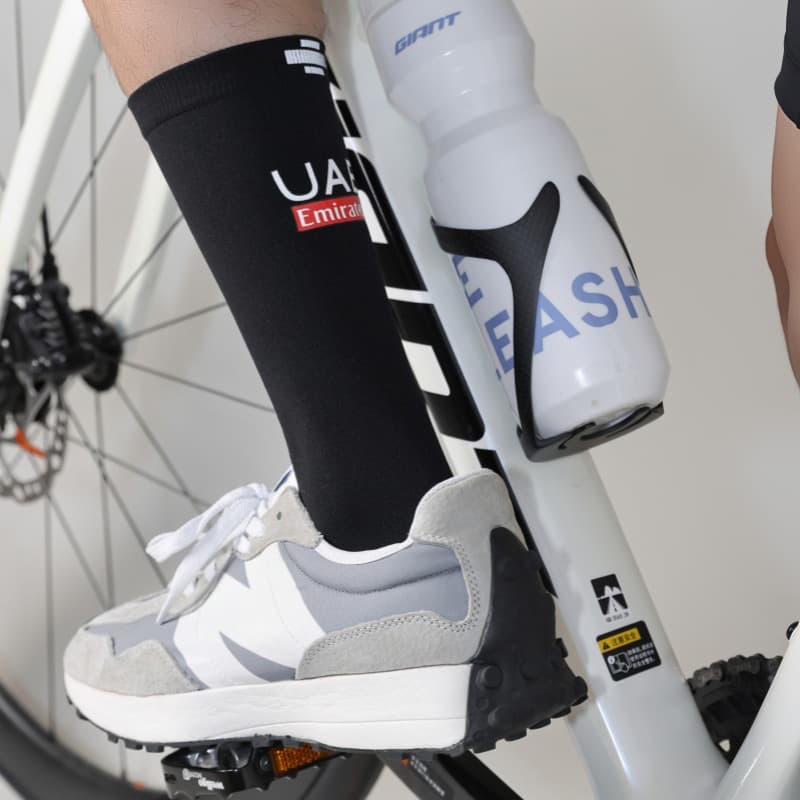 UCI Tour de France Pro Cycling Socks for Men with Night Reflective Road Bike Socks for Women Outdoor Sports Long Socks