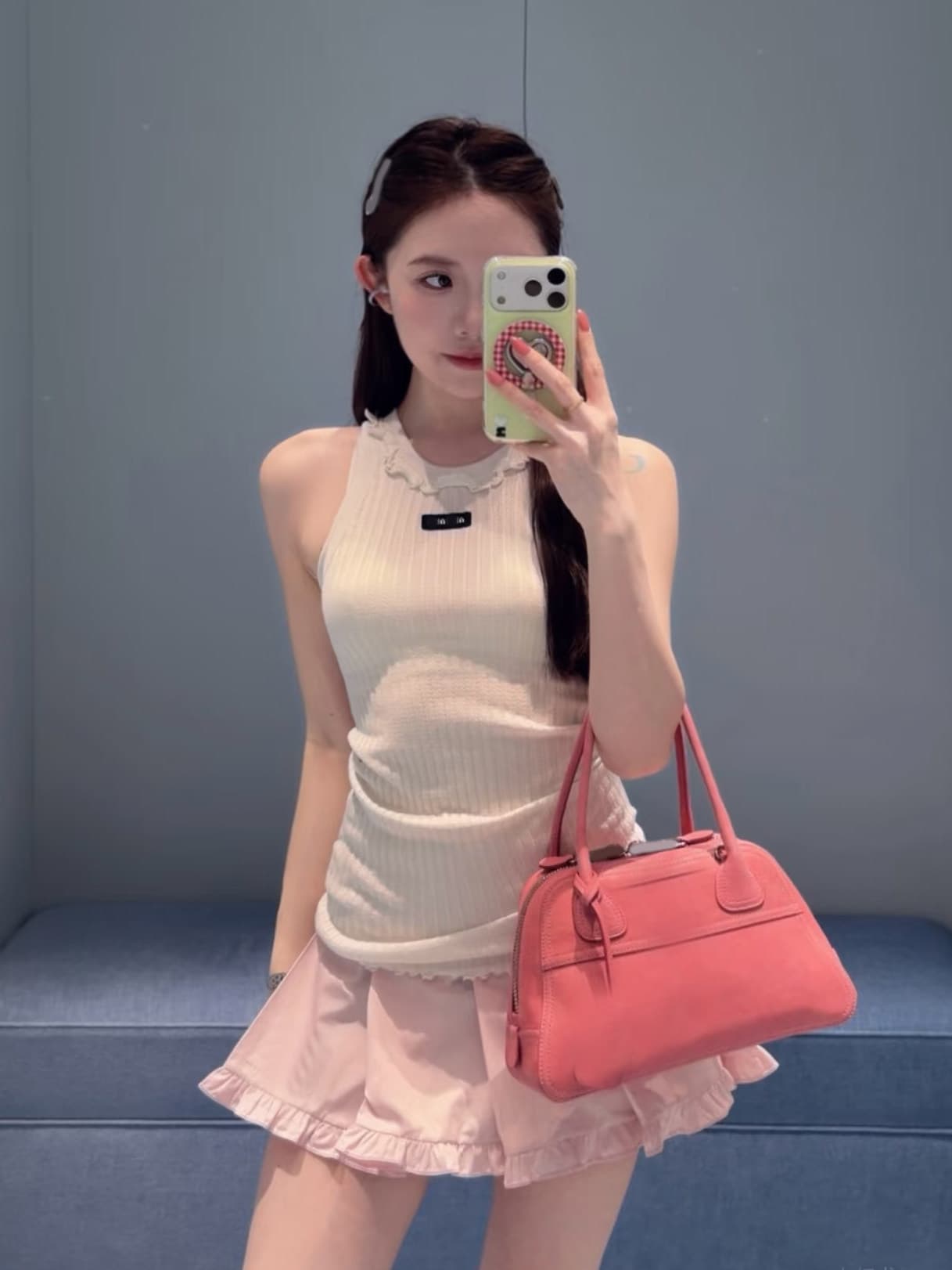Nanyou High-End 26 Summer New Ruffle Neckline Sleeveless Vest Tank Top for Women Slimming Versatile Top Petite Size