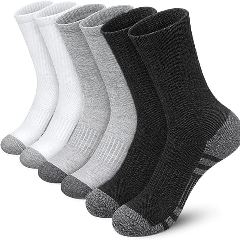 Cross-border Solid Color Men's Foreign Trade Rubber Cotton Socks Wholesale Basketball Sports Tube Socks Men's Black White Gray Socks