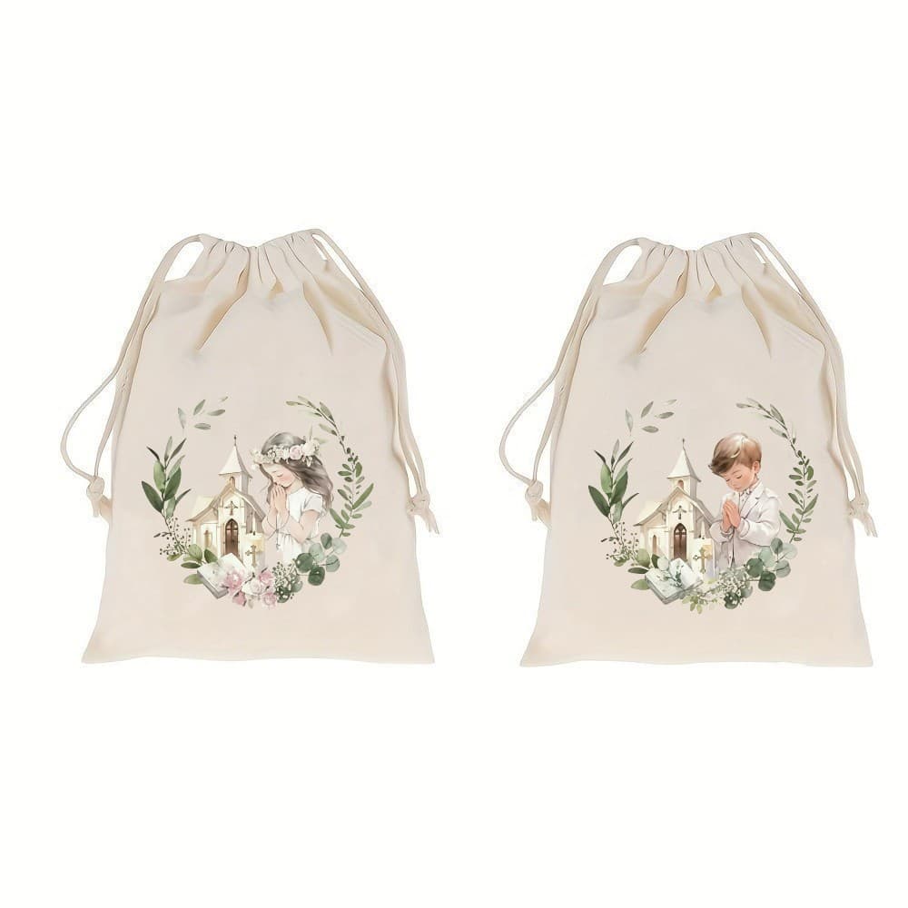 Garland Bible Prayer Gift Bag Baptism Confirmation Child Gift Bag First Communion Guest Gift Bag Church Gift