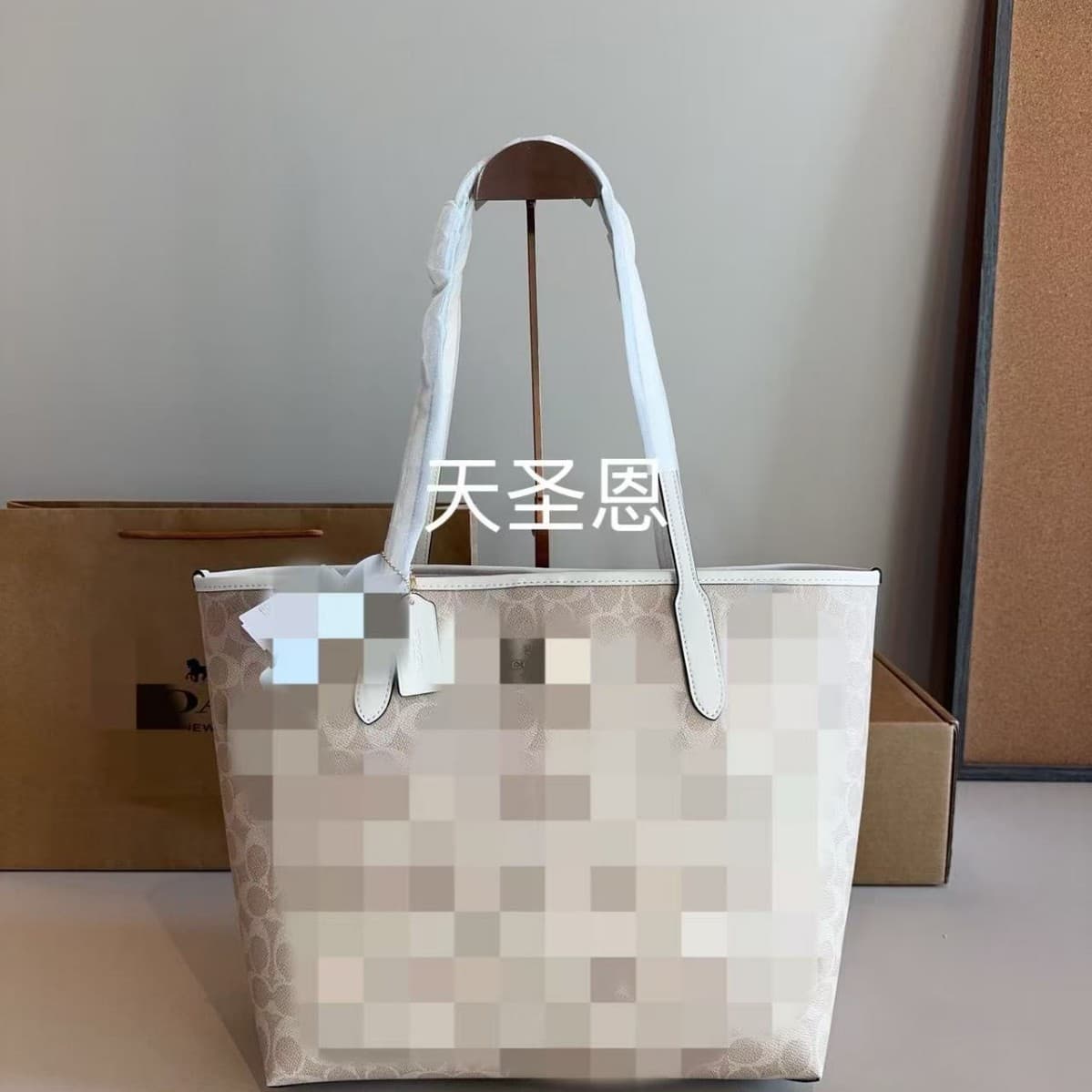 Koujia 26 new women's bag city26 tote bag blue classic presbyopic shoulder armpit bag large capacity shopping bag