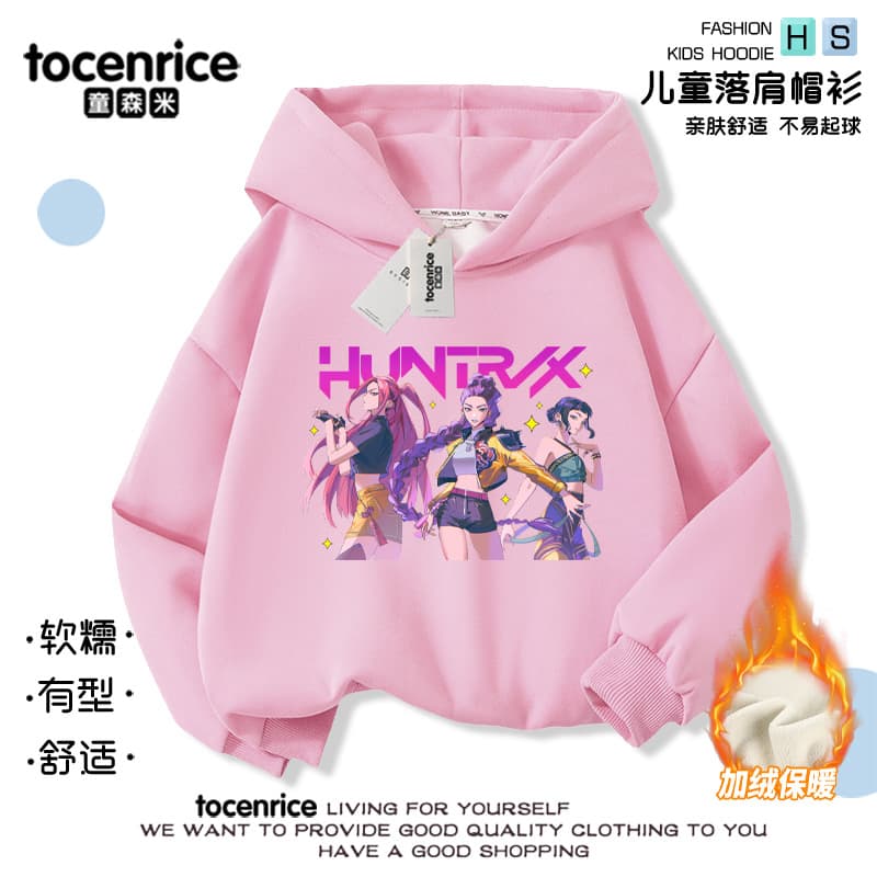 Kpop Demon Hunters Hoodie Autumn Clothing for Girls Kids Hooded Sweatshirt