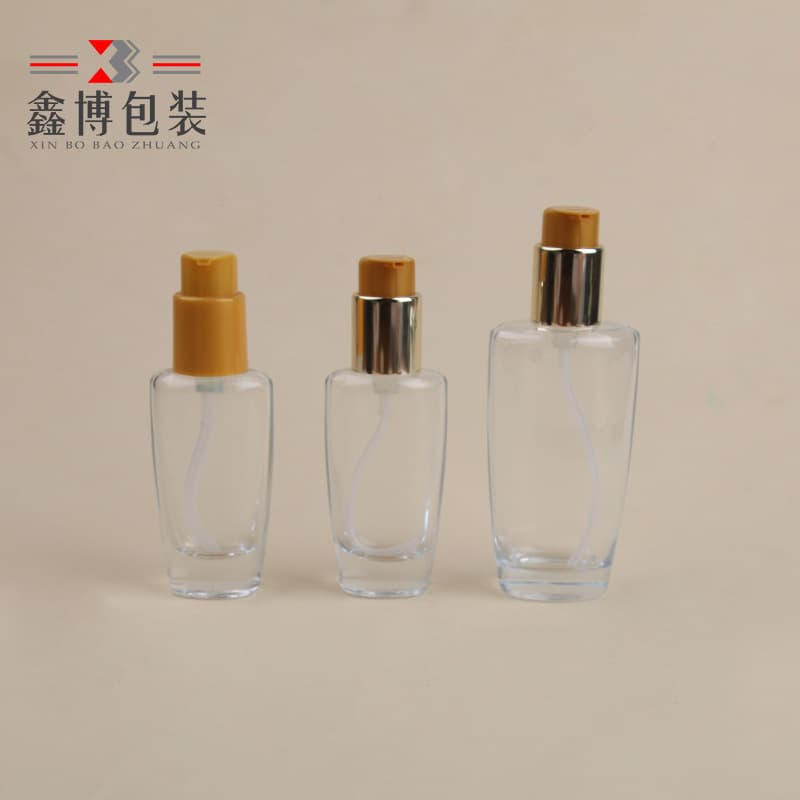 In stock 50ml hair oil bottle 100ml hair oil essence lotion bottle essential oil pump dispenser glass bottle