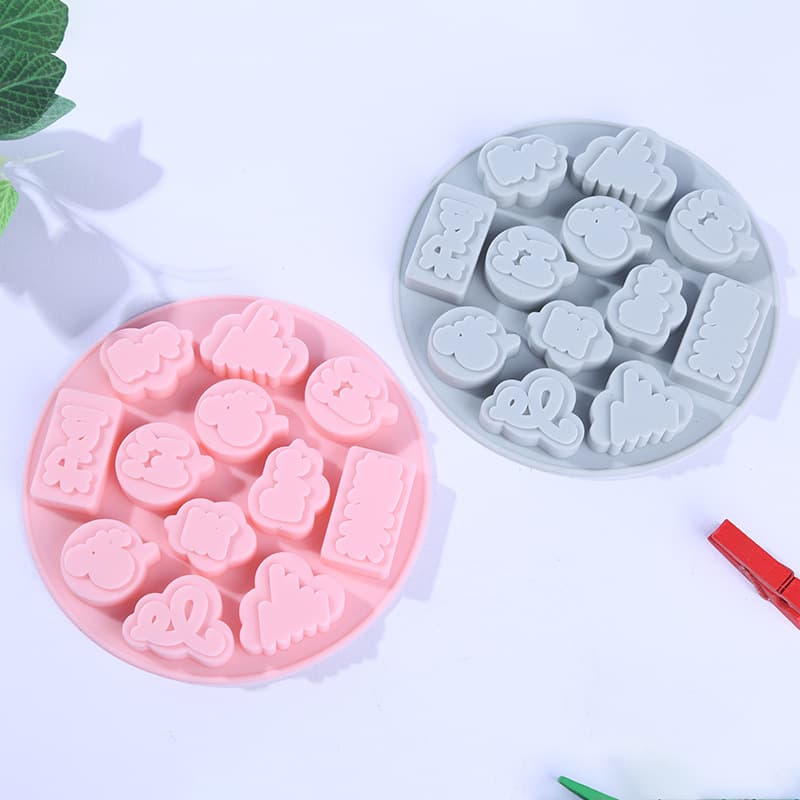Wholesale Round Creative DIY Gummy Mold Silicone Chocolate Ice Cube Tray Epoxy Resin Mold Cookie Baking Tool