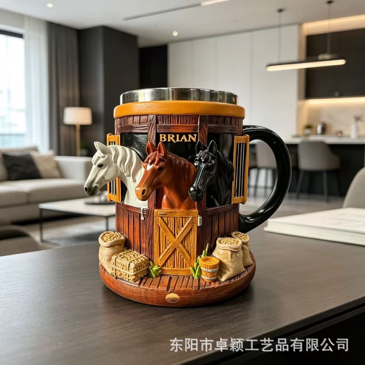 Cross-border new Personalized Stable-Themed Mug personalized stable-themed mug