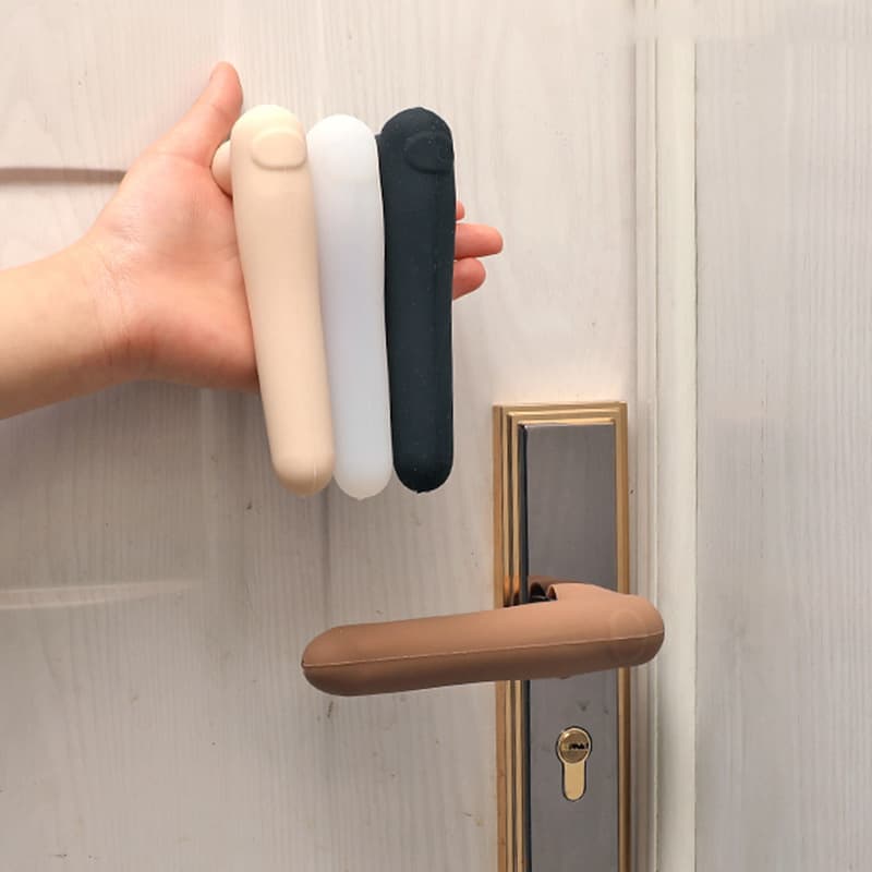 Door Handle Protector, Anti-Theft Door, Bathroom Pull Handle, Silent Anti-Collision, Household Thickened Bumper Pad, Wall Guard Set, Silicone