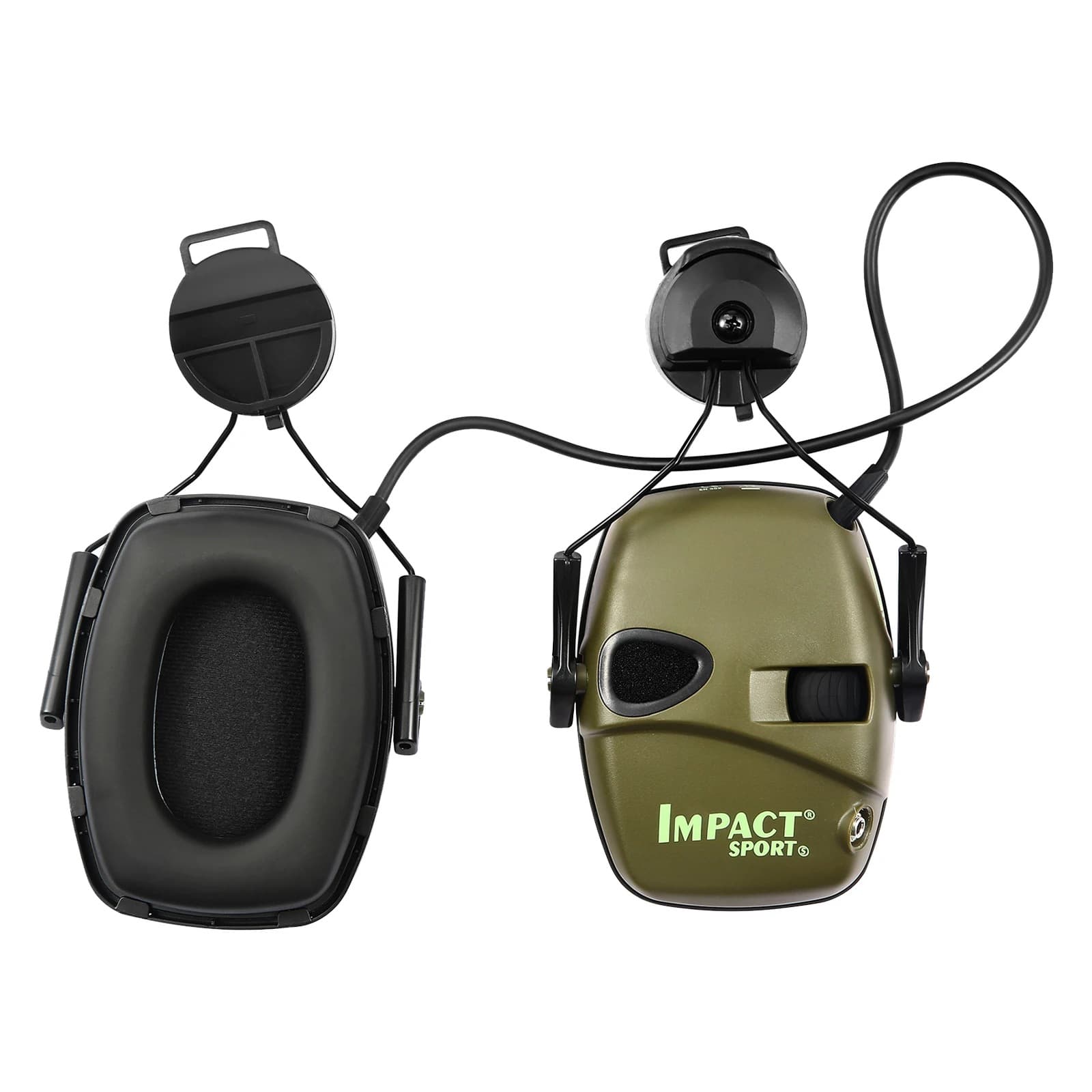 Professional Tactical Shooting Ear Muffs Noise Reduction Soundproofing Helmet Compatible Audio Pickup Ear Muffs Behind-the-Head Style
