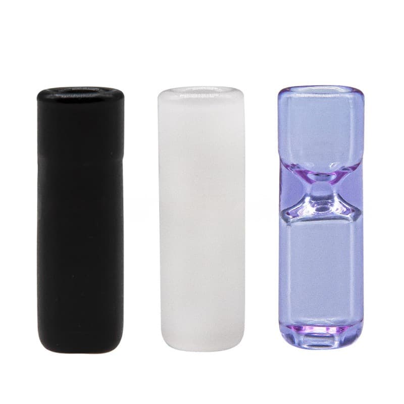 Cross-border glass cigarette mouthpiece accessories, smoking apparatus with reduced hole, transparent glass mouthpiece factory direct sales