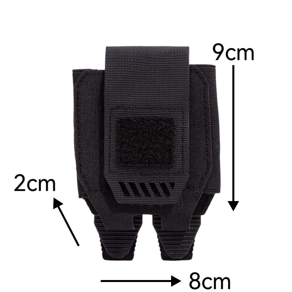 Outdoor tactical nylon quick-release handcuff cover, waterproof and wear-resistant multifunctional waist hanging portable cover