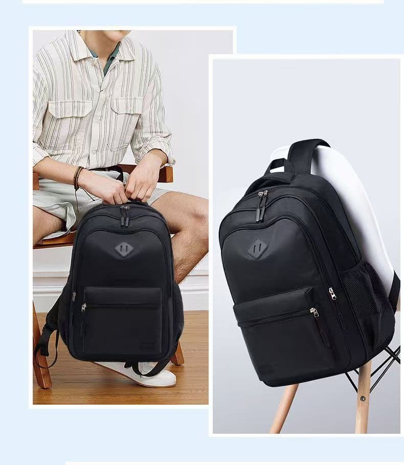 Men's Large-Capacity Casual Backpack for High School, College, Travel, Business, and Sports