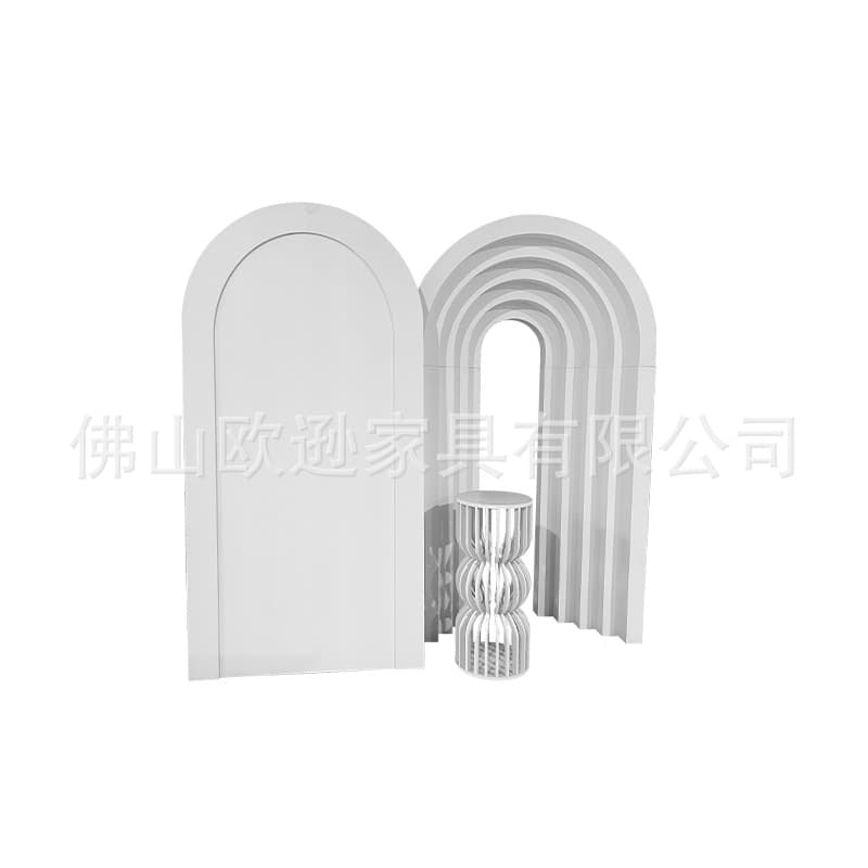Wedding arch PVC multi-layer background wall birthday party decorations flower stand ornaments