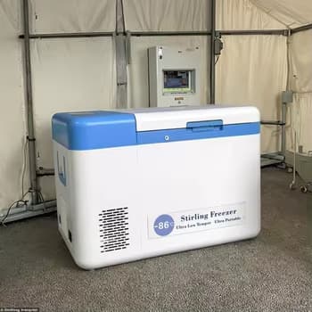 -86°C 25L Ultra-Low Temperature Portable Refrigerator Stirling Direct Cooling System AC/DC Dual Interface