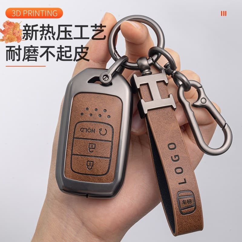 For CRV Civic Metal Key Case HRV Integra XRV Vezel ZRV Breeze Inspire Accord Shell Buckle Clip Women
