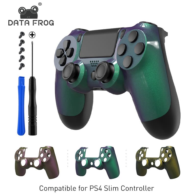 Compatible with PS4 Slim Controller Shell JDM 040/050/055 Custom Creative Repair Chameleon Faceplate