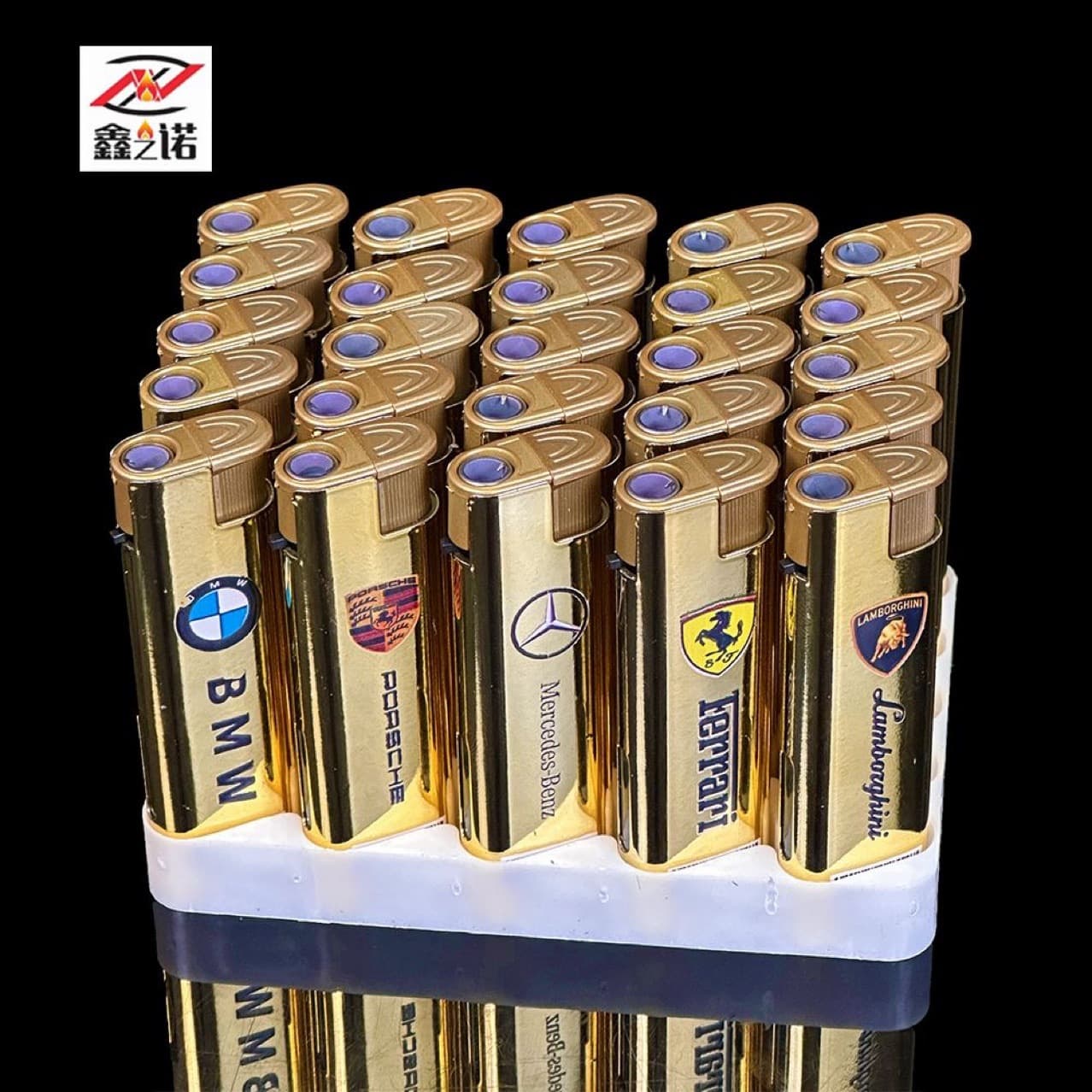 Metal Windproof Lighter, Durable Electronic Thickened Explosion-Proof Disposable Lighter, Refillable Wholesale for Supermarkets and Home Use