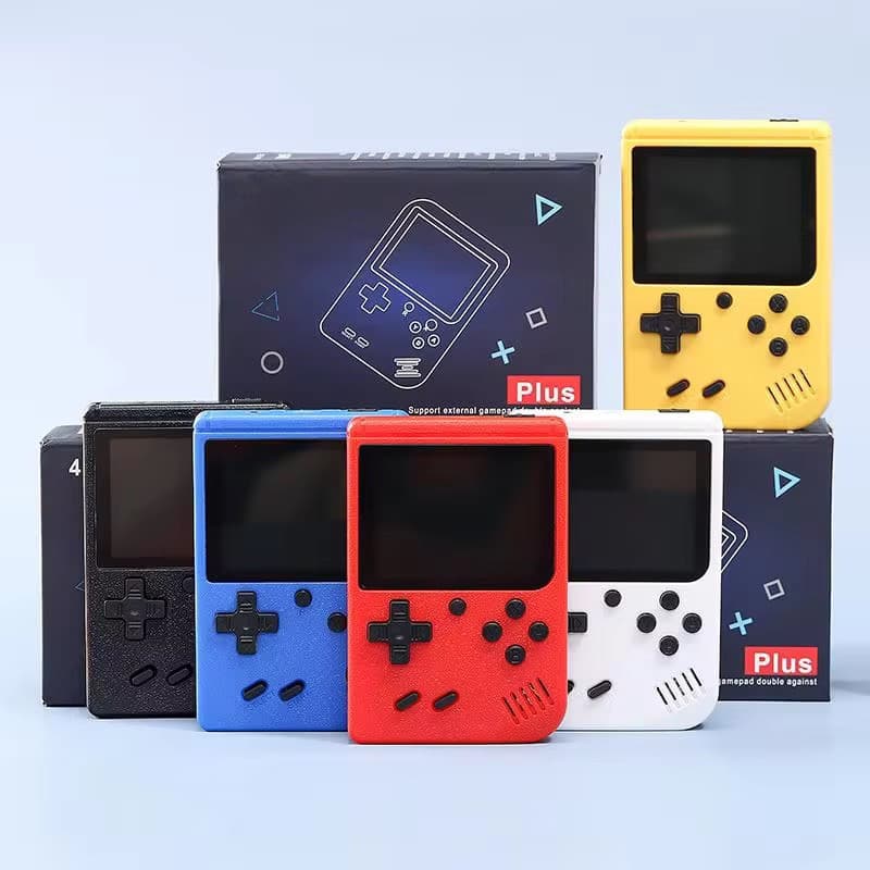 Handheld Retro Game Console, Portable Mini TV Game Console, Classic 2-Player Battle, Neutral Style