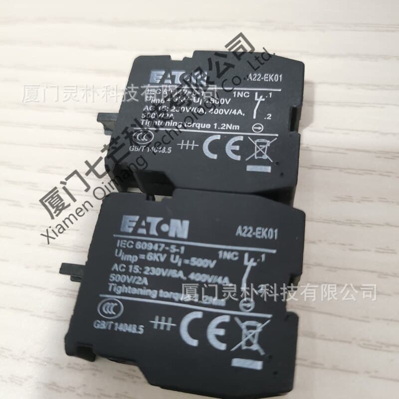 EATON Button Auxiliary Contact A22-EC11 A22-EF A22-BE6 A22-RD Indicator Light Socket