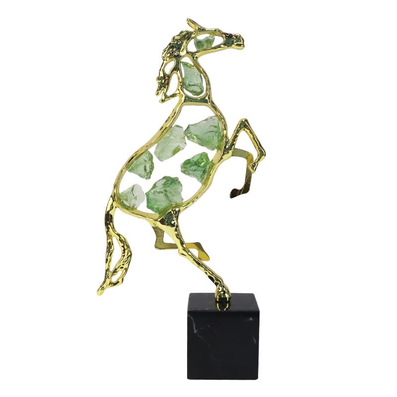 Custom Resin Horse Sculpture Decorative Ornament Creative Cross-border Home Decor Desktop New Arrival