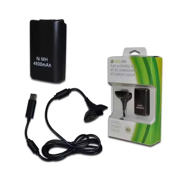 Cross-border wholesale Xbox 360 battery 2-in-1 kit, 360 wireless controller lithium battery pack + USB