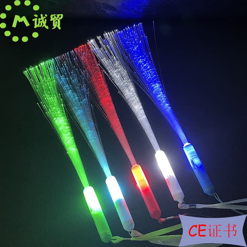 New LED Glow Sticks Flash Fairy Wands Concert Party Cheer Props LED Electronic Fiber Optic Sticks Wholesale