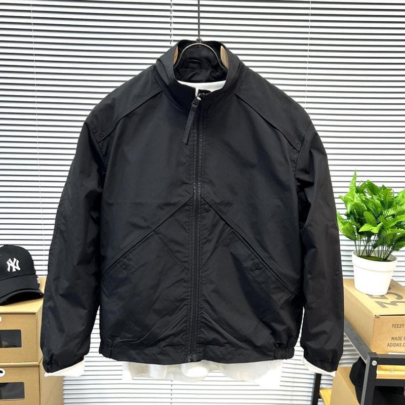 Handsome Micro-Stretch Wrinkle-Resistant Spring/Autumn Jacket Men's Workwear 2025 New Casual Men's Stand Collar Jacket Windbreaker