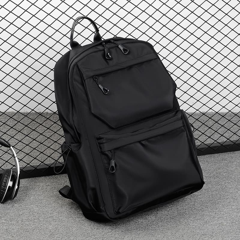 Fashionable Large Capacity Casual Backpack for College, High School, and Junior High Students, Oxford Cloth, Urban Minimalist Style, Wear-Resistant