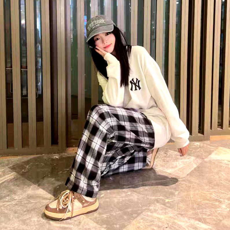 Spring Summer Thin Home Pants Women's Loose Girl Style Sleepwear Casual Long Trousers Nylon Fabric Comfortable Breathable