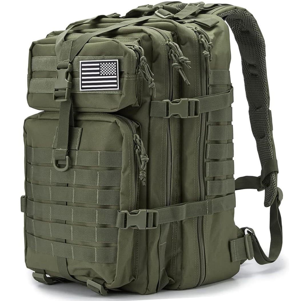 Multifunctional outdoor camouflage tactical backpack large capacity backpack large 3P bag mountaineering bag military fan shoulder outdoor leisure
