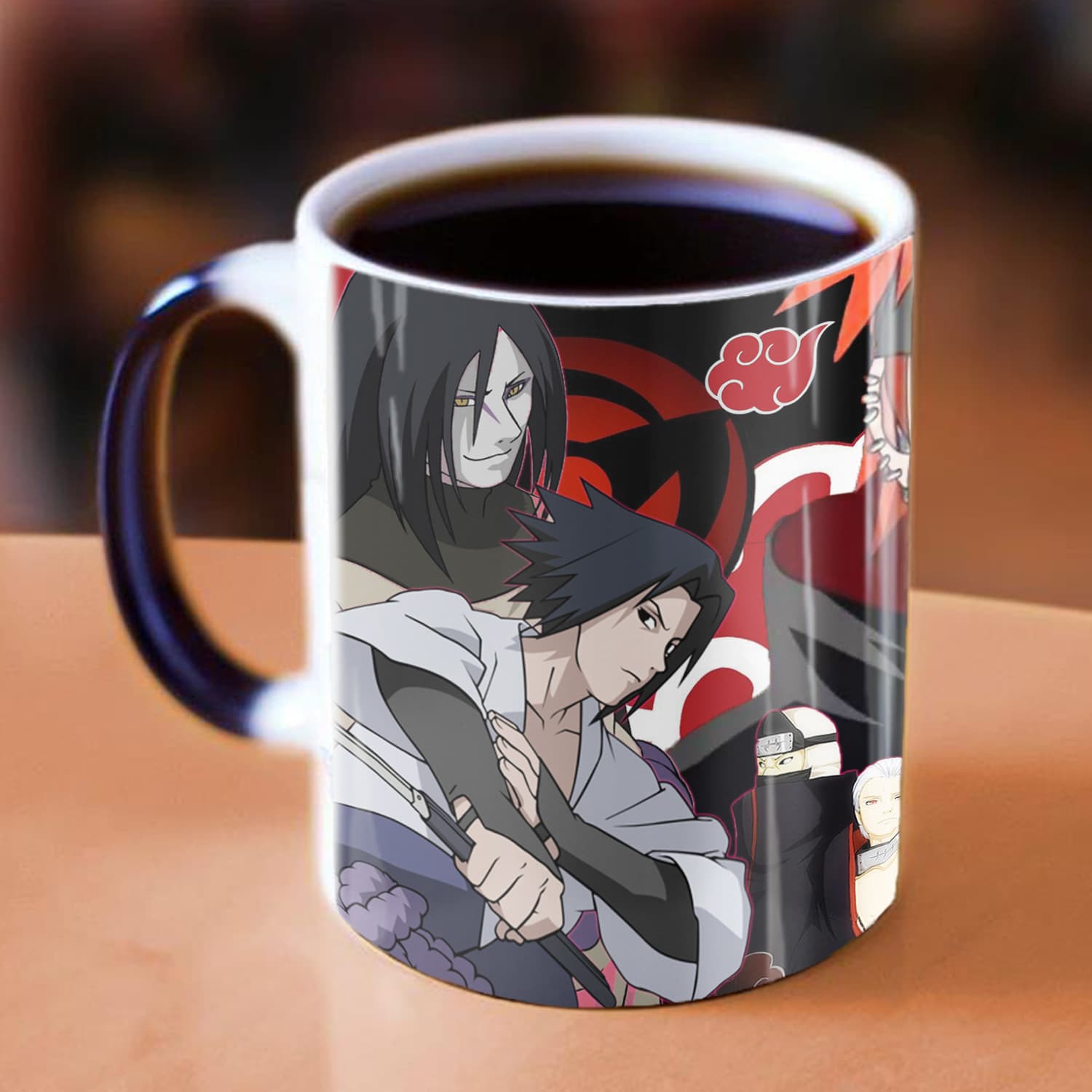 Cross-border New Anime Naruto Series Color-Changing Mug Ceramic Heat-Reactive Temperature-Sensitive Coffee Tea Water Cup
