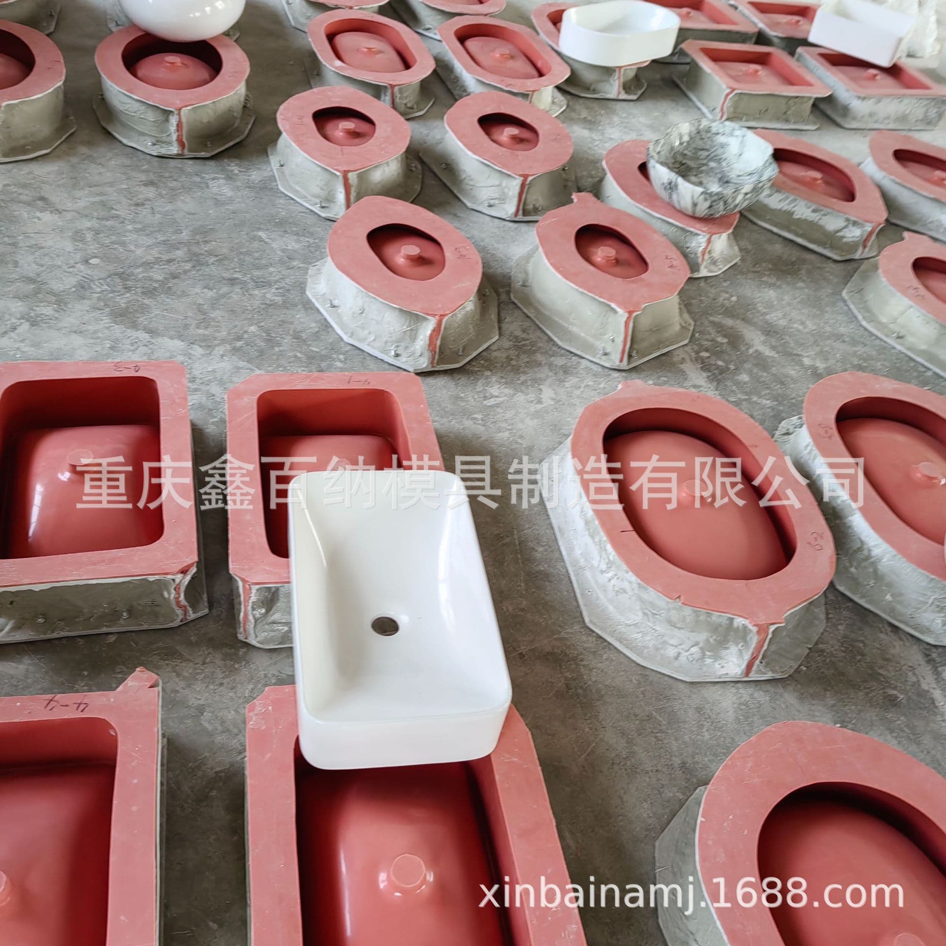Import and Export Trade Cement Wash Basin Silicone Mold Wash Basin Export Order Silicone Mold