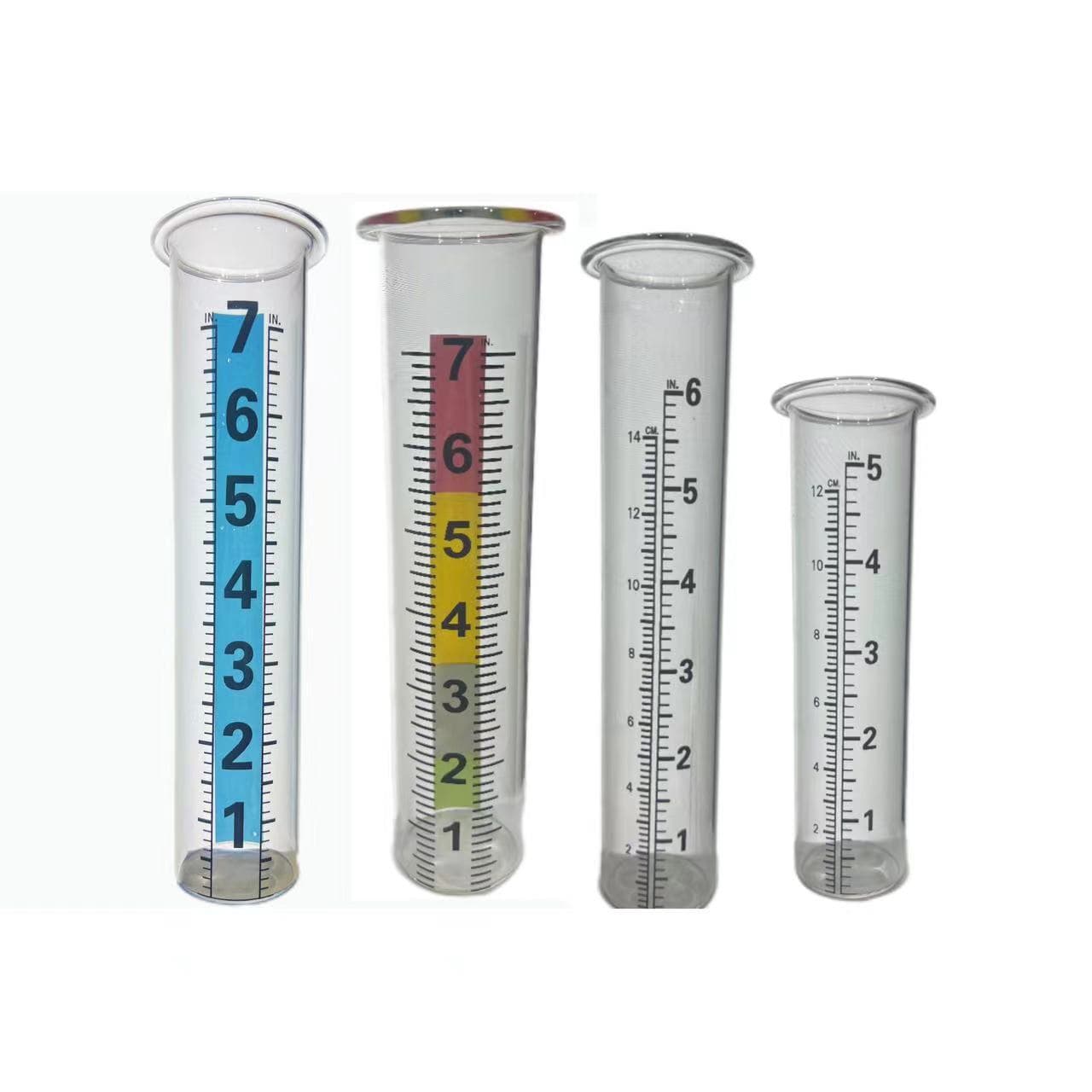 Cross-border Eco-Friendly New Product High Borosilicate Glass Rain Gauge, High Borosilicate Test Tube and Glass, Scratch-Resistant