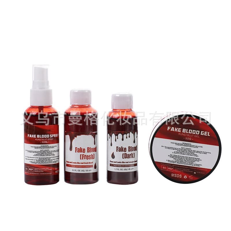 Halloween Plasma Prop Artificial Fake Blood for Film Makeup Vomiting Wound Spray Vampire Simulation Fake Blood