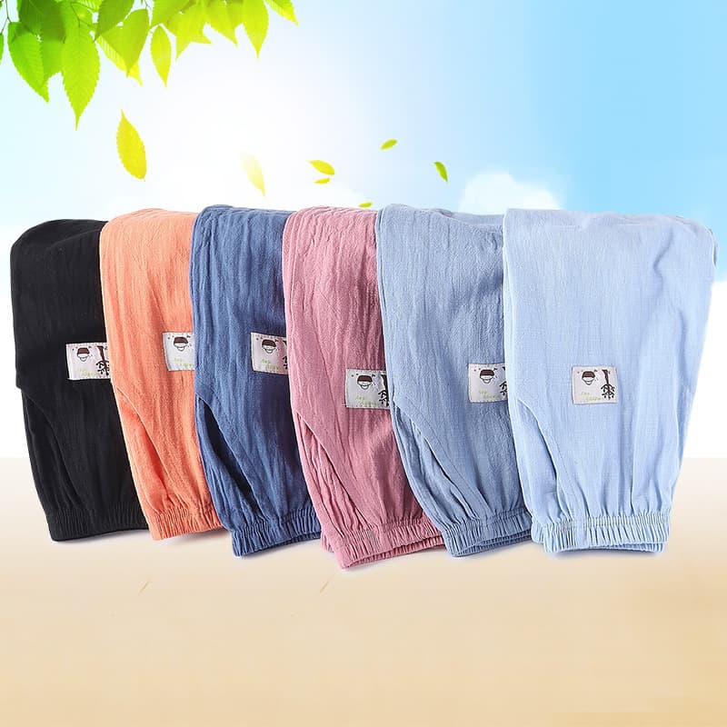 Summer Thin Children Mosquito Repellent Pants Cotton Linen Boys Girls Harem Pants Breathable Cotton Casual Kids Pants Wholesale