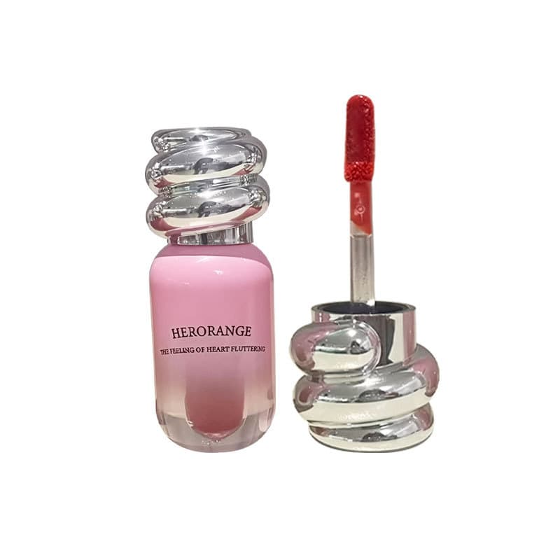 HERORANGE Mirror Shine Heartfelt Moisturizing Lip Gloss Hydrating Water Gloss Refreshing Non-Sticky Long-Lasting Youthful Brightening Lip Gloss